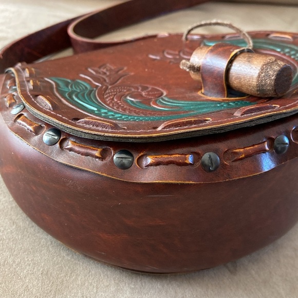 Faux Leather Embossed Shoulder Bag - Picture 7 of 14